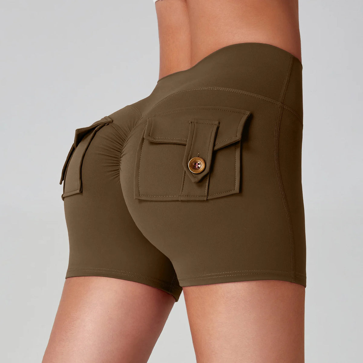Cargo Pocket Booty Shorts