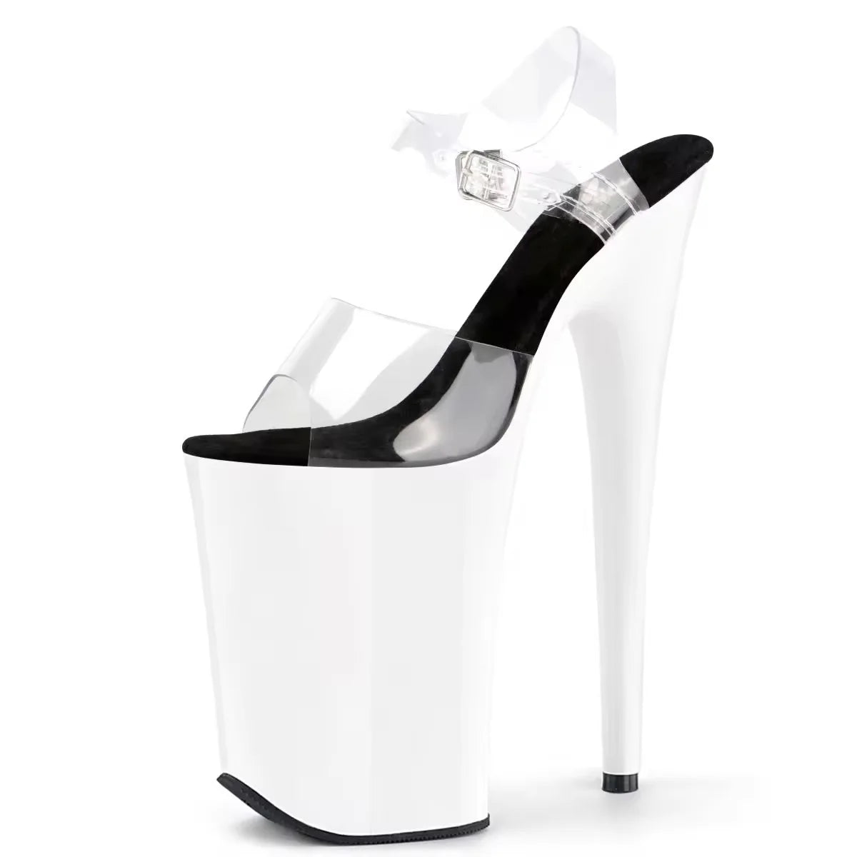 9 Inch Platform Wedge Peep Toe Pole Dance Sandals