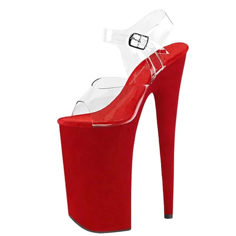 10 Inch Suede Platform Pole Dance Sandals – 10" Heel