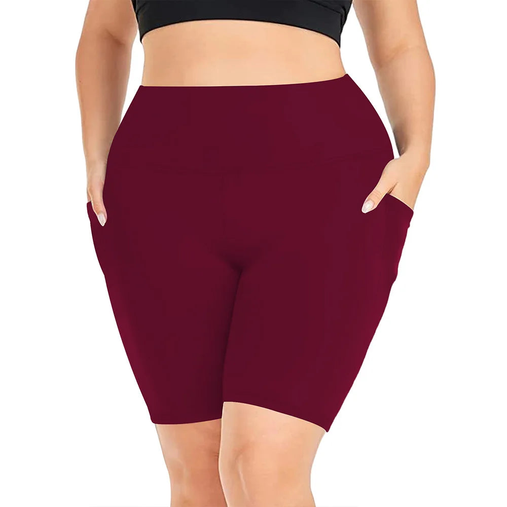 Curves High Waist Yoga Shorts
