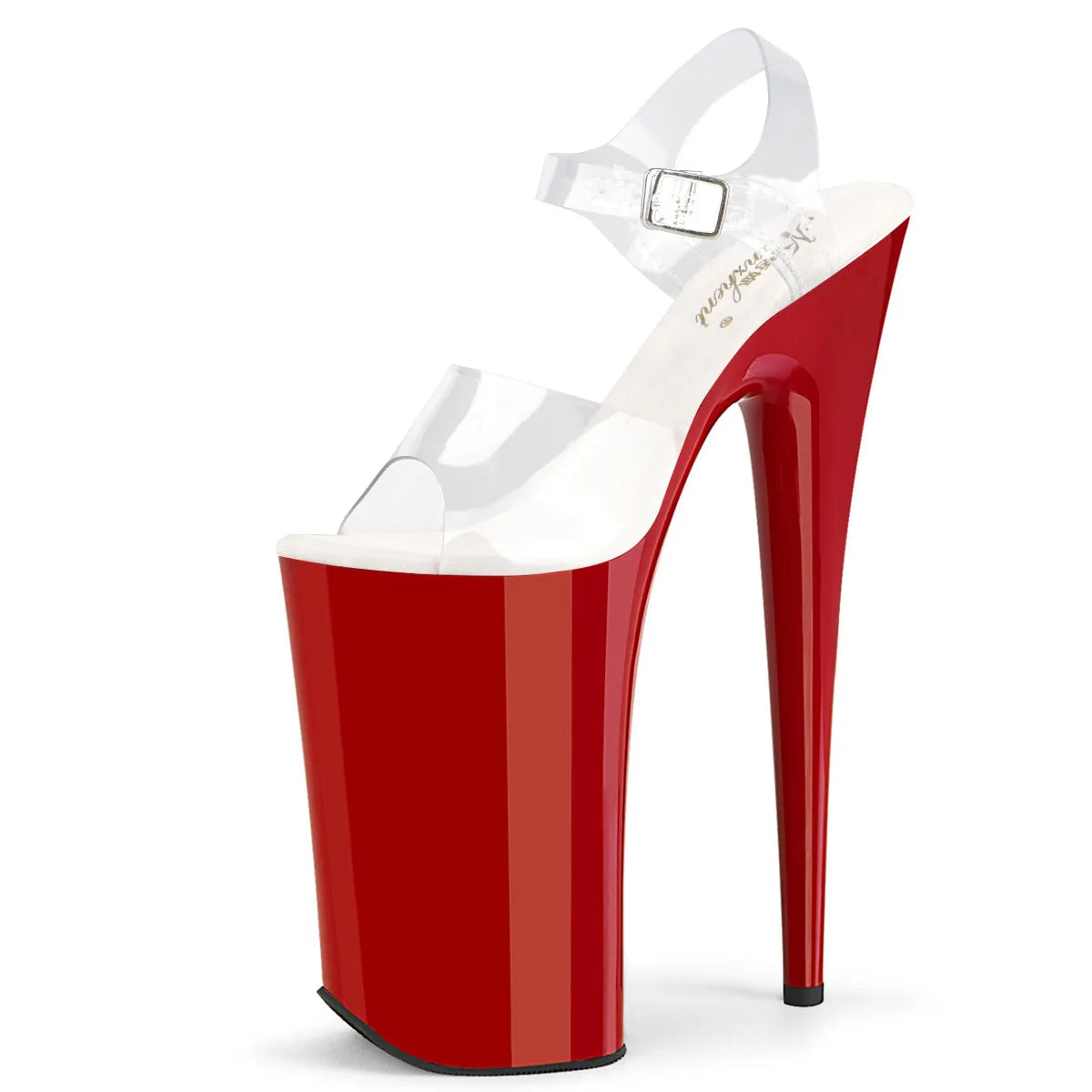 10 Inch Clear Strap Platform Pole Dance Sandal