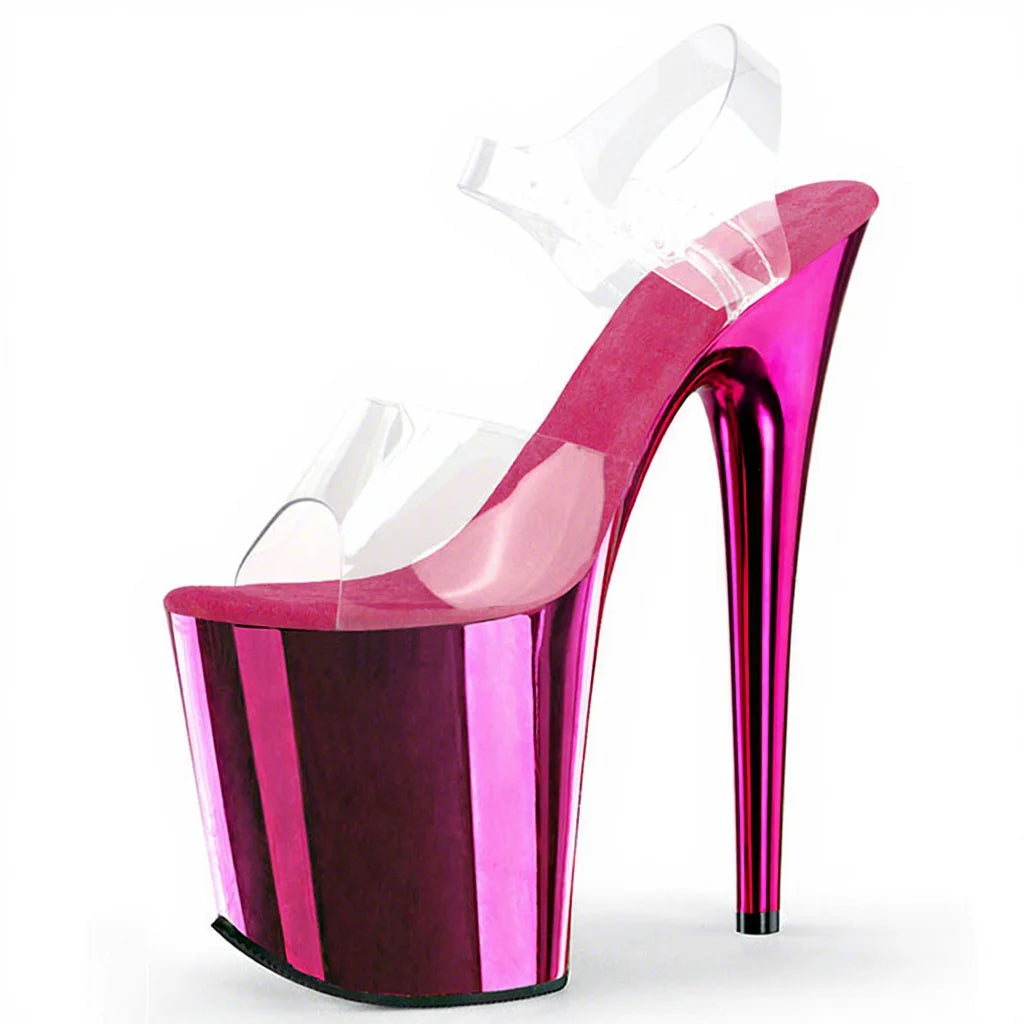 8 Inch Platform Stiletto Open Toe Sandals Pole Dance Heels