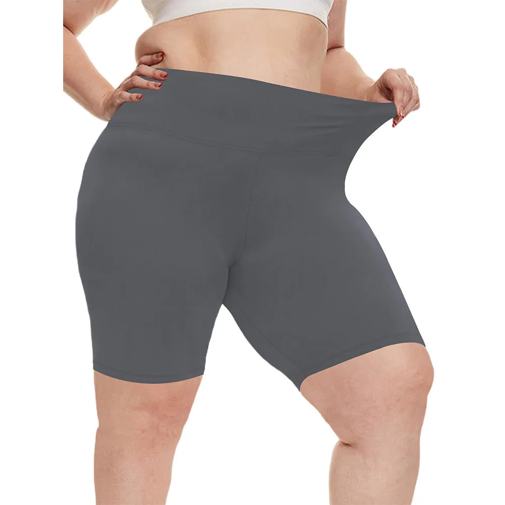 Curves High Waist Yoga Shorts