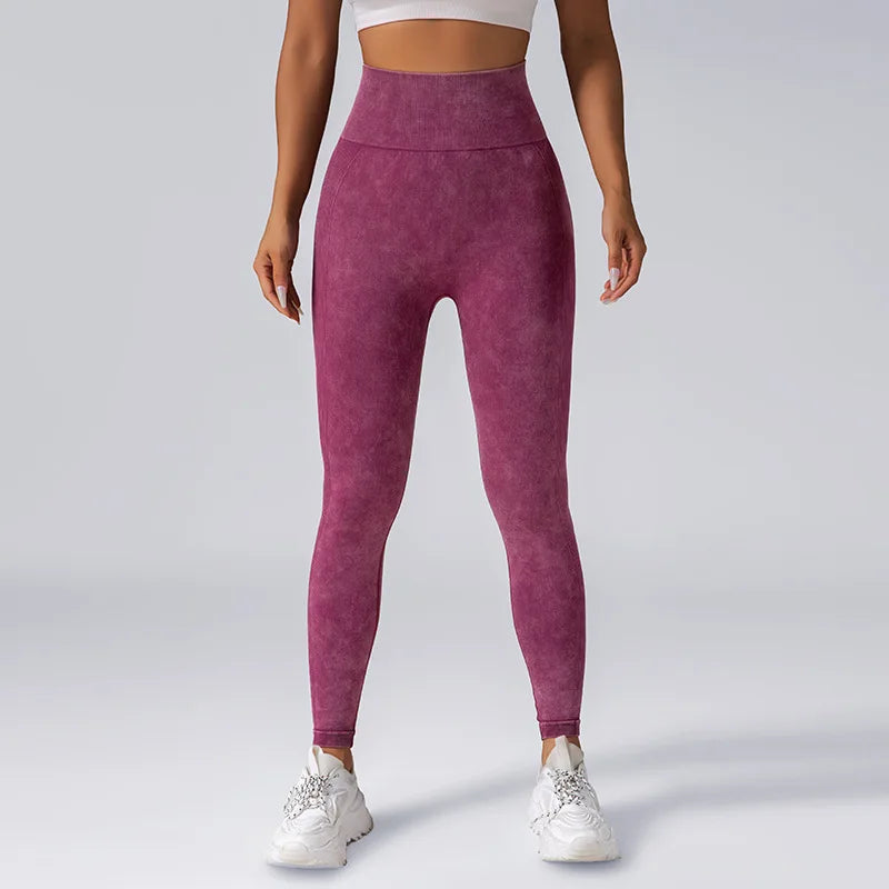 Women's Seamless Frosted Yoga Leggings