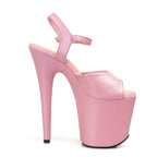 8 Inch Platform Ankle Strap Pole Dance Heel