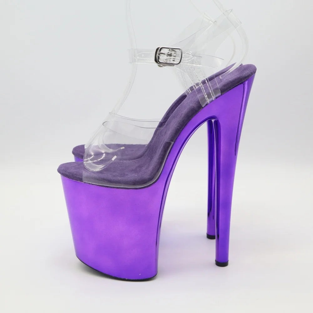 8 Inch Platform Stiletto Open Toe Sandals Pole Dance Heels