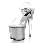 8 Inch Glitter Platform Pole Dance Sandals