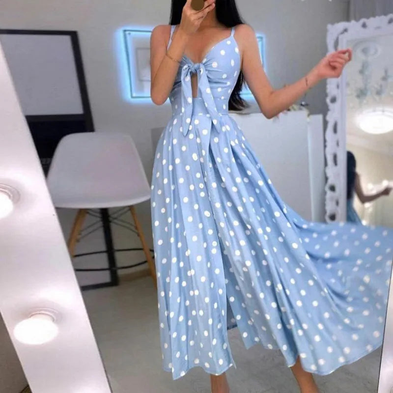 Tie-Front Midi Sundress