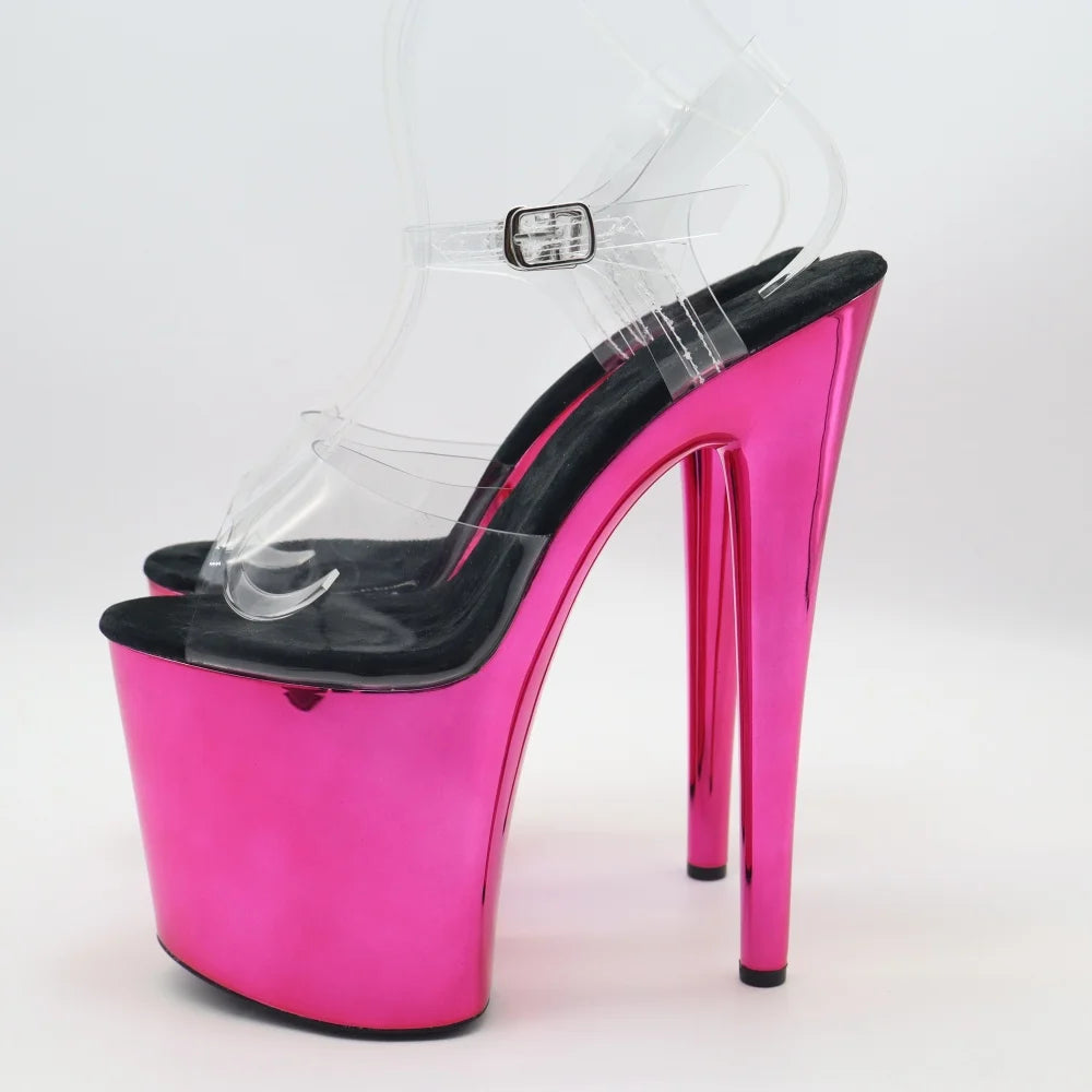 8 Inch Platform Stiletto Open Toe Sandals Pole Dance Heels