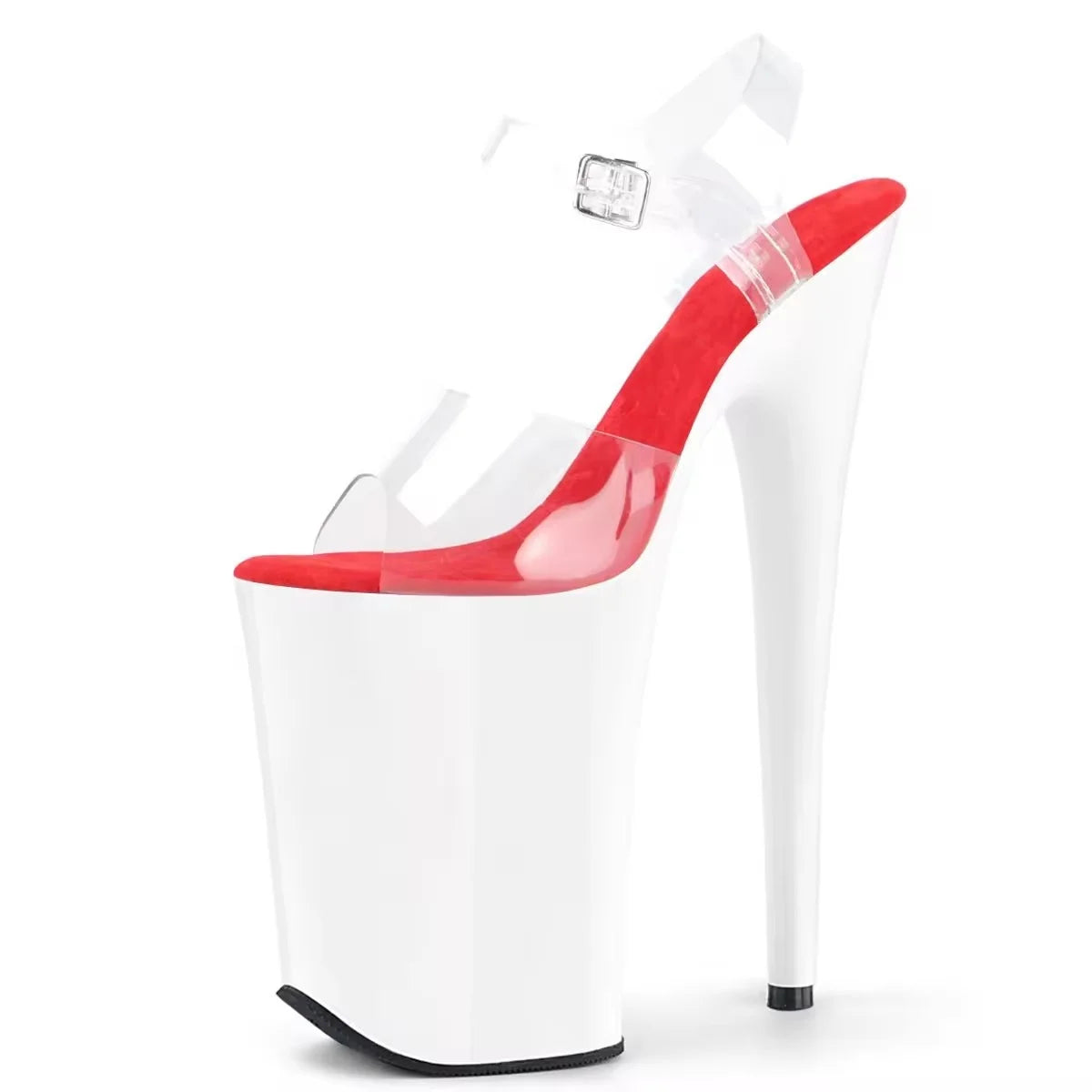 9 Inch Platform Wedge Peep Toe Pole Dance Sandals