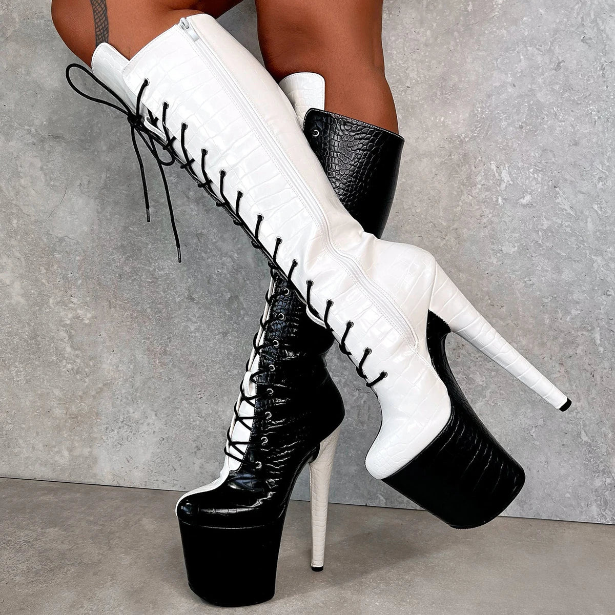 8" Platform Pole Dance Boots