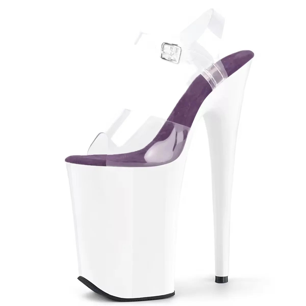 9 Inch Platform Wedge Peep Toe Pole Dance Sandals