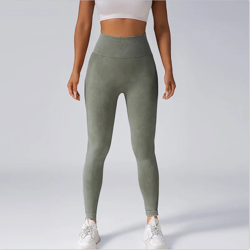 Women's Seamless Frosted Yoga Leggings