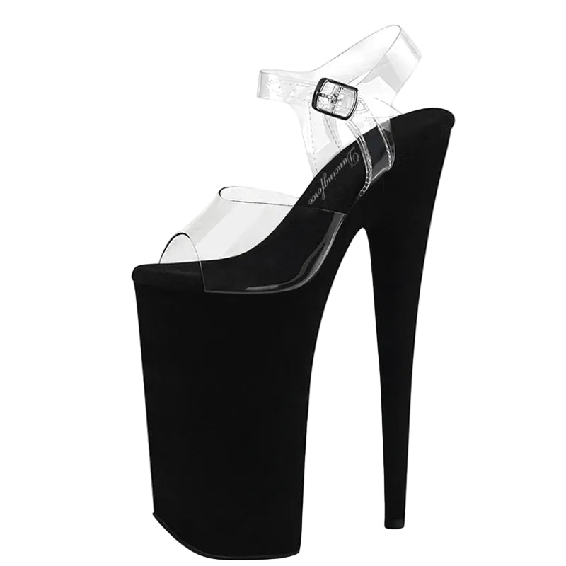10 Inch Suede Platform Pole Dance Sandals – 10" Heel