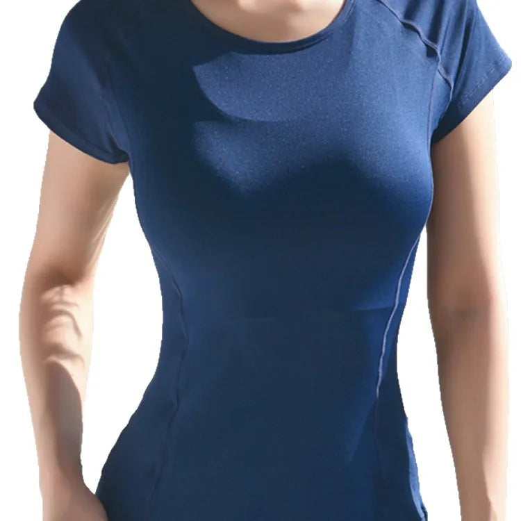 Women's Mesh Quick-Dry Fitted Yoga Top