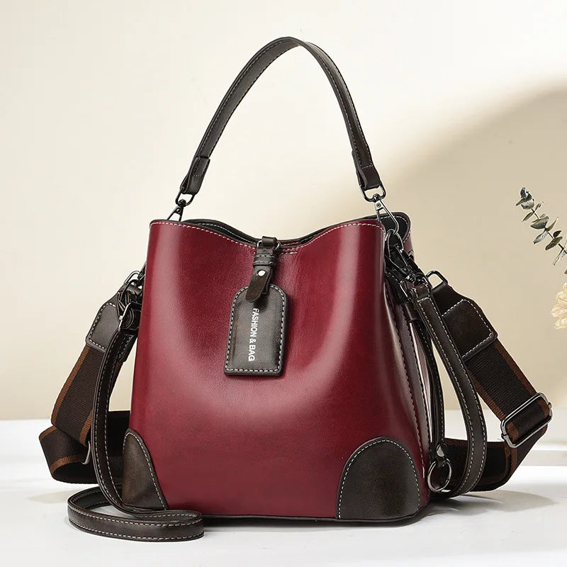 Vegan Leather Crossbody Bag – Adjustable Shoulder Strap Handbag for Women