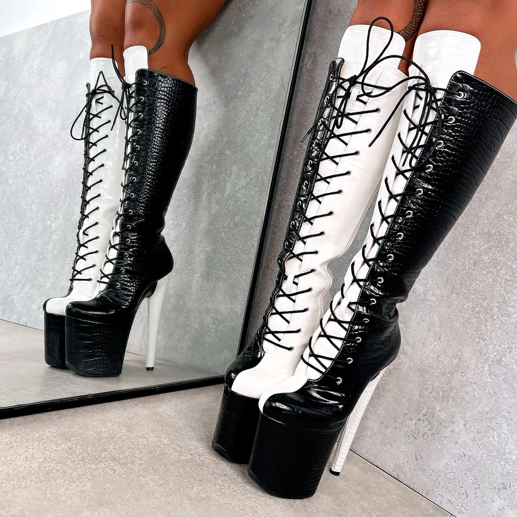 8" Platform Pole Dance Boots