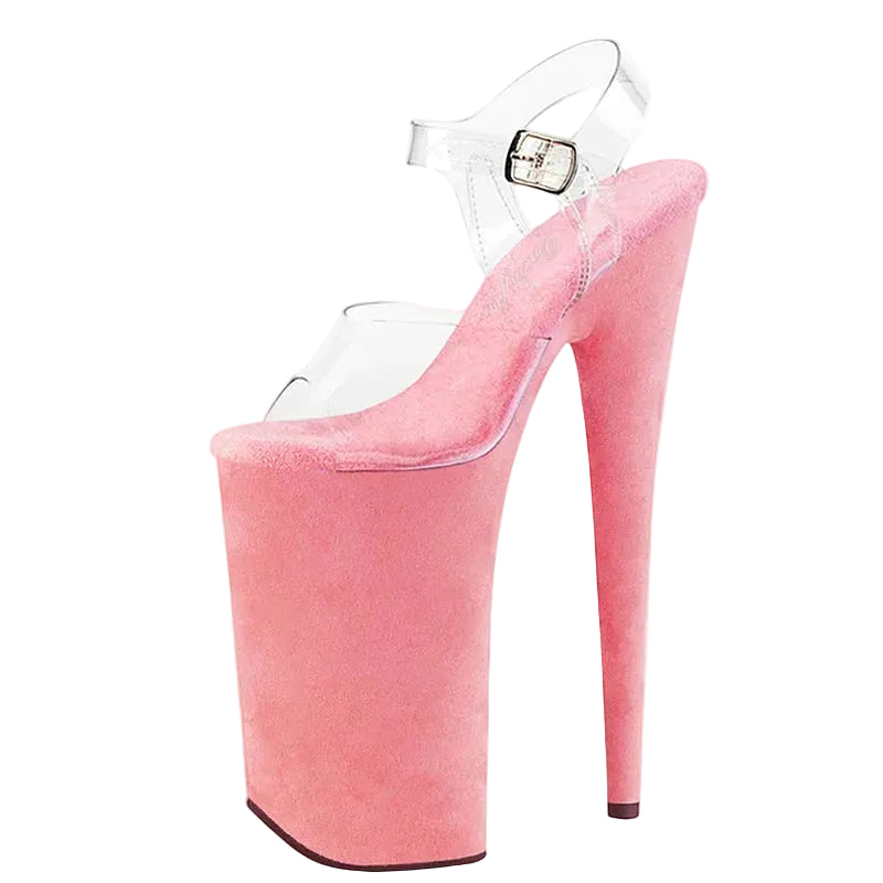 10 Inch Suede Platform Pole Dance Sandals – 10" Heel