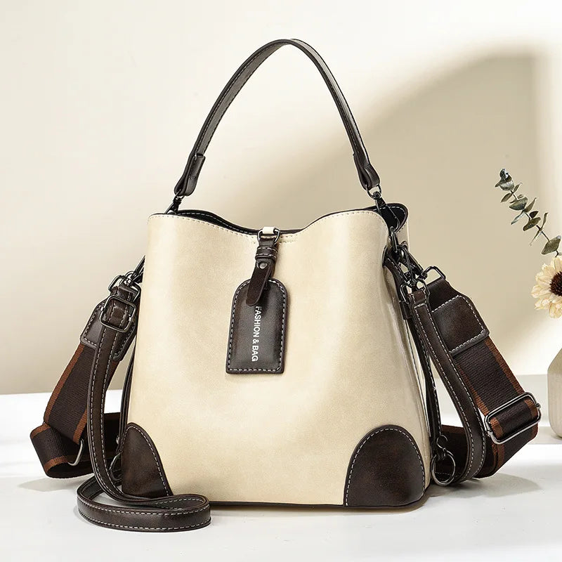 Vegan Leather Crossbody Bag – Adjustable Shoulder Strap Handbag for Women