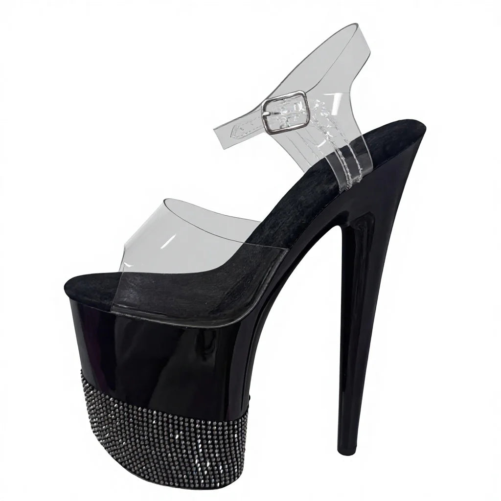 8 Inch Rhinestone Platform Pole Dance Heels