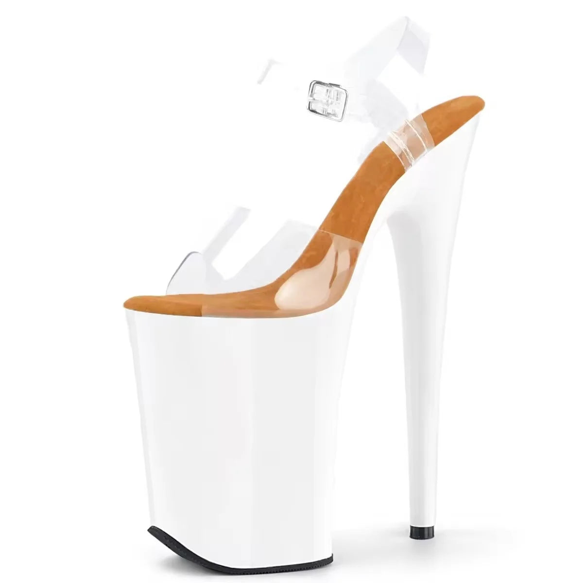 9 Inch Platform Wedge Peep Toe Pole Dance Sandals