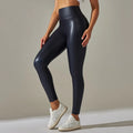 PU Leather Gym Leggings