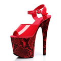 Seeing Red Platform Pole Dance Sandals – 8" Heel |  Buckle