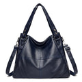 Vegan Leather Women's Shoulder Bag – Vintage Fashion Handbag with Large Capacity