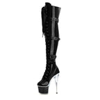 7 Inch Over-the-Knee Zip Pole Dance Boots