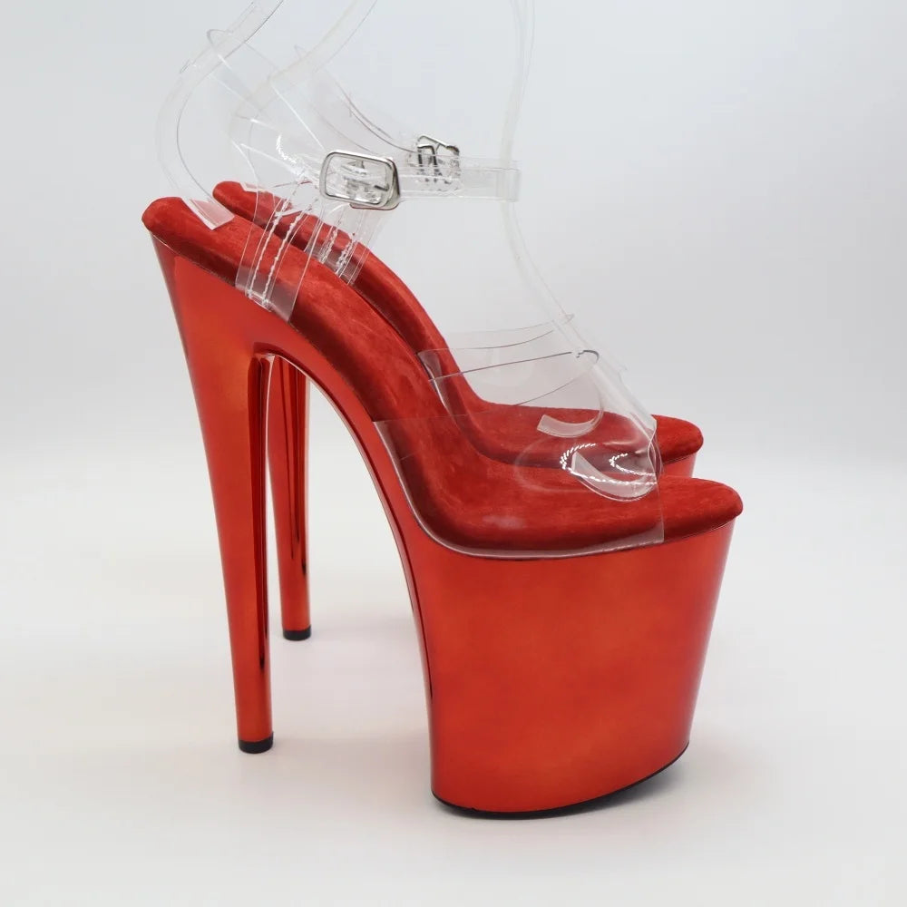 8 Inch Platform Stiletto Open Toe Sandals Pole Dance Heels
