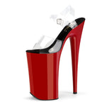 10 Inch Clear Strap Platform Pole Dance Sandal