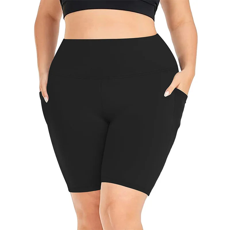 Curves High Waist Yoga Shorts