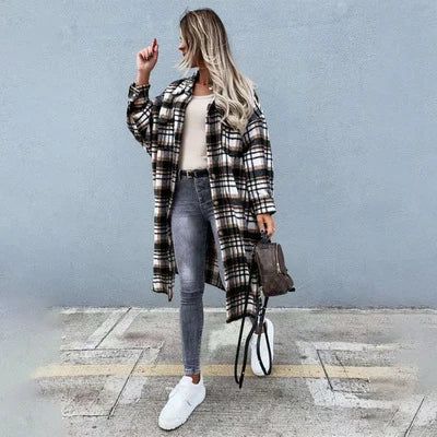 Plaid Flannel Shirt-Jacket