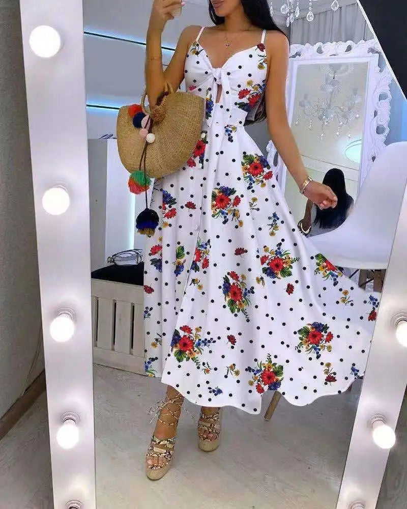 Tie-Front Midi Sundress