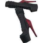 Knee-High Lace-Up Pole Dance Boots – 7" Heel