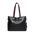 Vegan Leather Women's Tote Bag – Large Capacity Shoulder & Crossbody Handbag