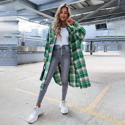 Plaid Flannel Shirt-Jacket