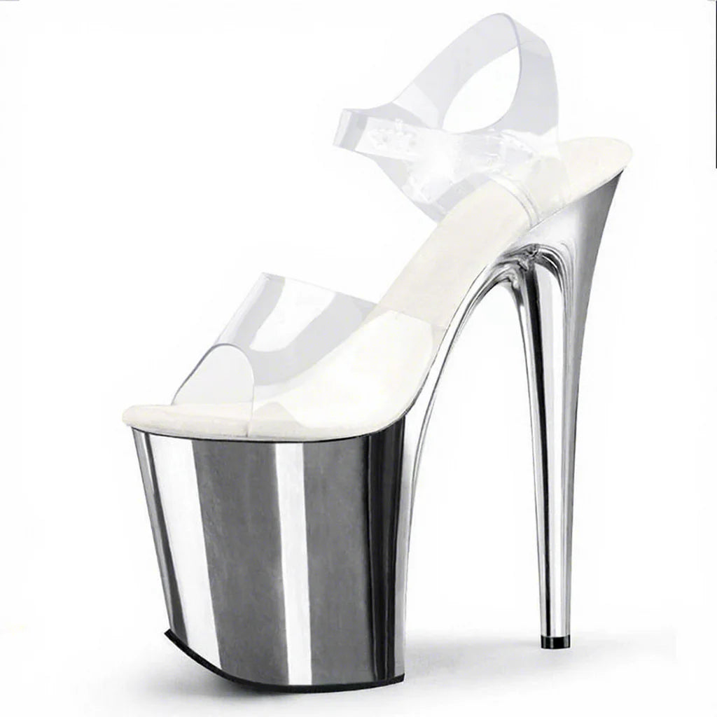 8 Inch Platform Stiletto Open Toe Sandals Pole Dance Heels