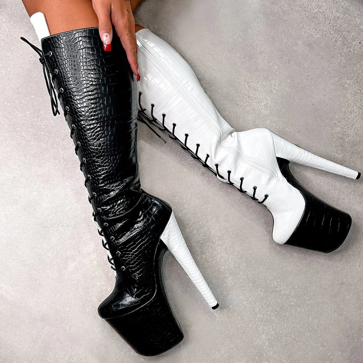 8" Platform Pole Dance Boots