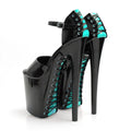 8 Inch Lace-Up Platform Buckle Ankle Strap Pole Dance Heels