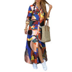 Button-Down Maxi Shirt Dress