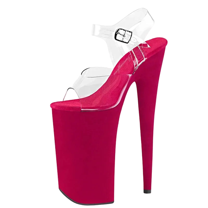 10 Inch Suede Platform Pole Dance Sandals – 10" Heel