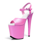 8 Inch Platform Ankle Strap Pole Dance Heel