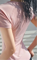 Women's Mesh Quick-Dry Fitted Yoga Top