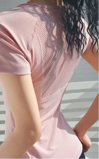 Women's Mesh Quick-Dry Fitted Yoga Top