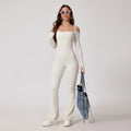 Backless Flared Yoga Jumpsuit