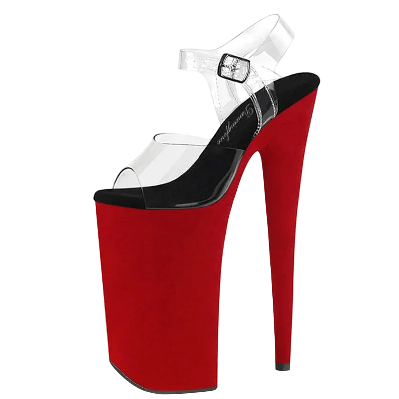 10 Inch Suede Platform Pole Dance Sandals – 10" Heel