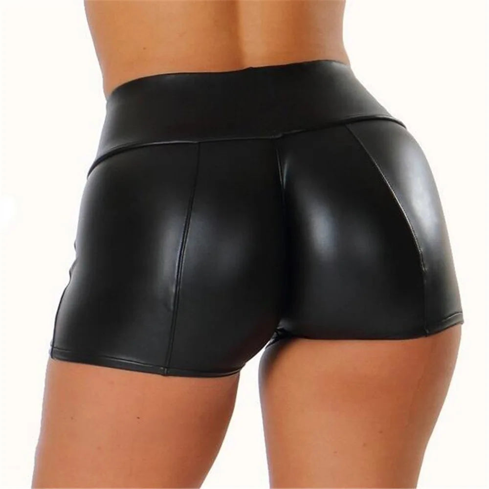 Vegan Leather Pole Dance Shorts