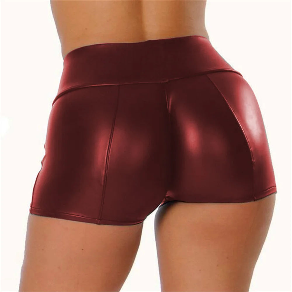 Vegan Leather Pole Dance Shorts