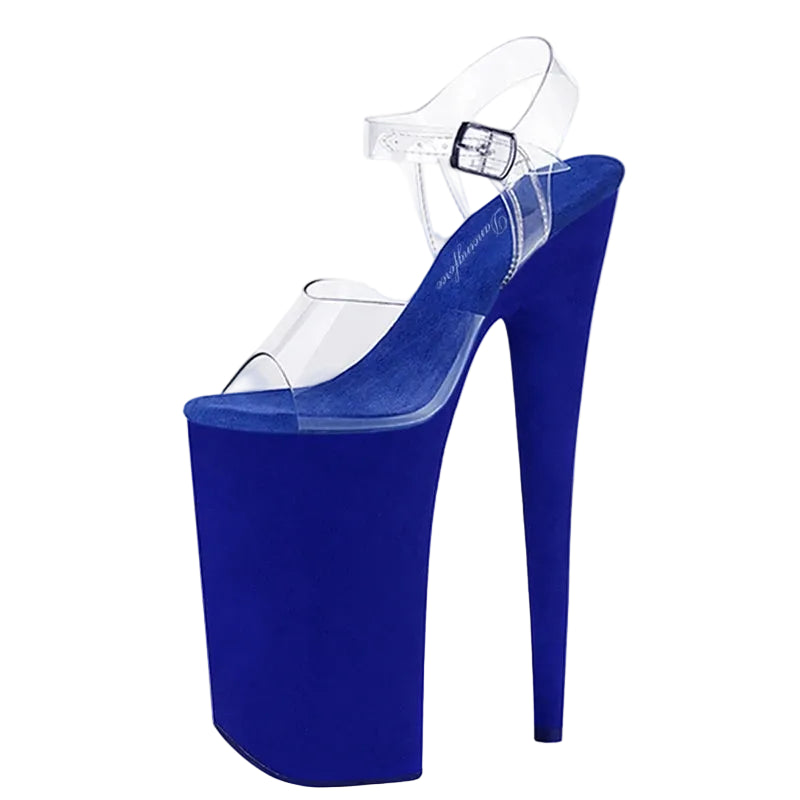 10 Inch Suede Platform Pole Dance Sandals – 10" Heel